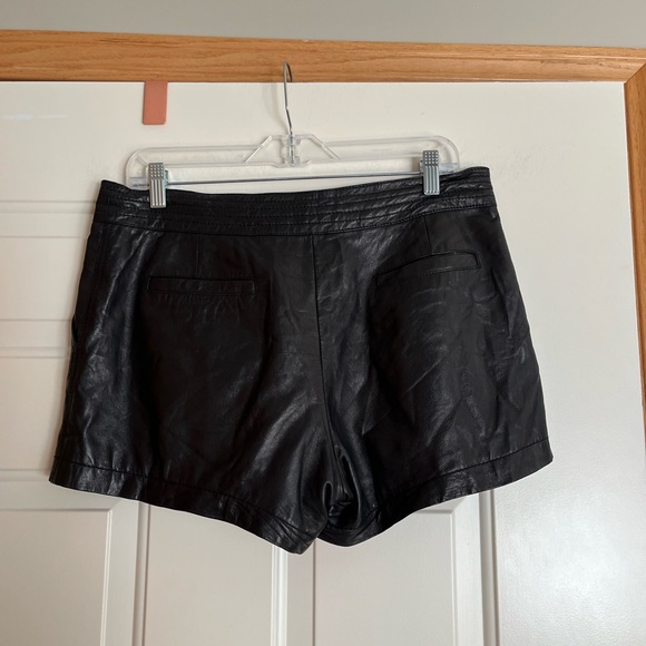 Women’s Trouve’ black 100% leather and fully lined shorts. Buttery soft. Size 10 - Picture 2 of 14